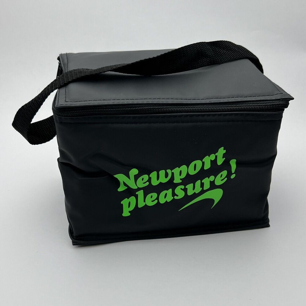 Vintage 90s Newport Pleasure Vintage Thermal Cooler Lunch Bag Cigarette. 6 Pack